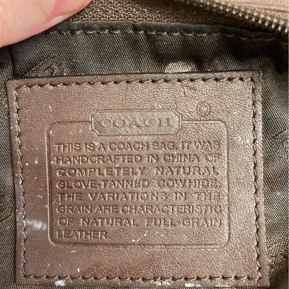 Coach vintage brown leather slim clutch bag - Picture 7 of 7